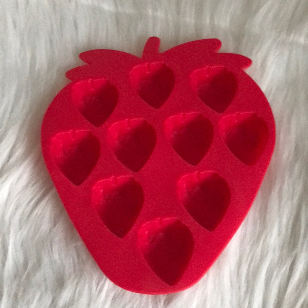Silicone strawberry mold for candy, crafts & more